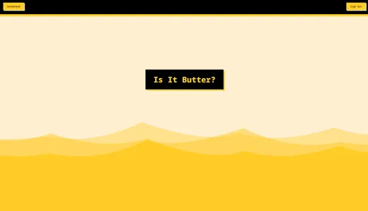 Is It Butter?